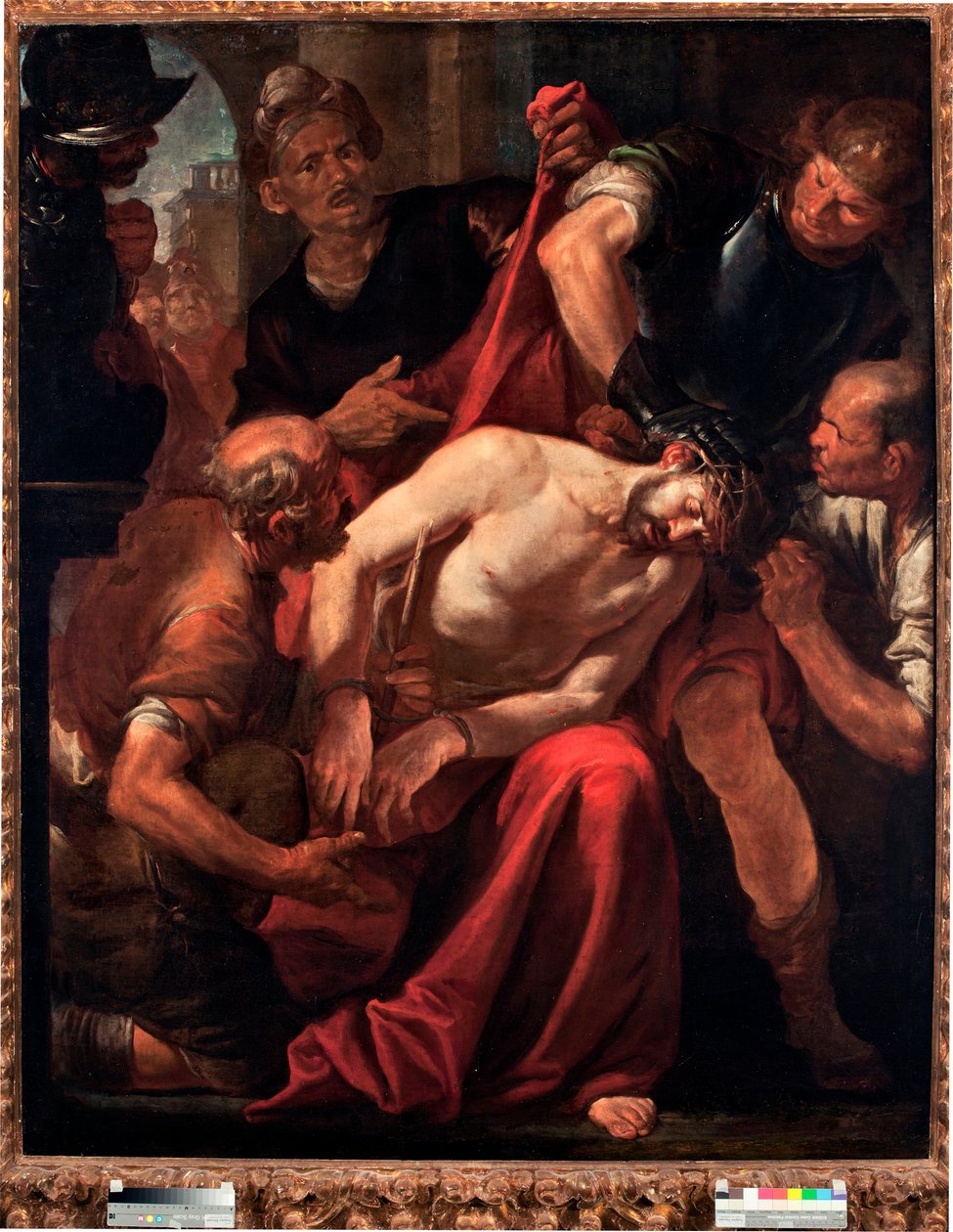 Die Verspottung Christi (Jesus von den Soldaten verspottet) von Giovacchino Assereto