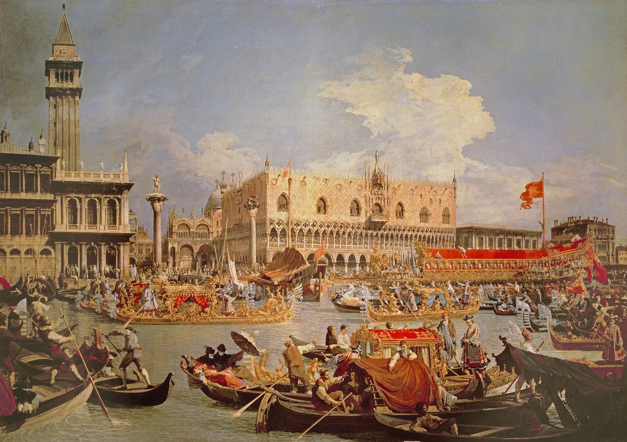 Rückkehr des Bucintoro am Himmelfahrtstag von Giovanni Antonio Canal