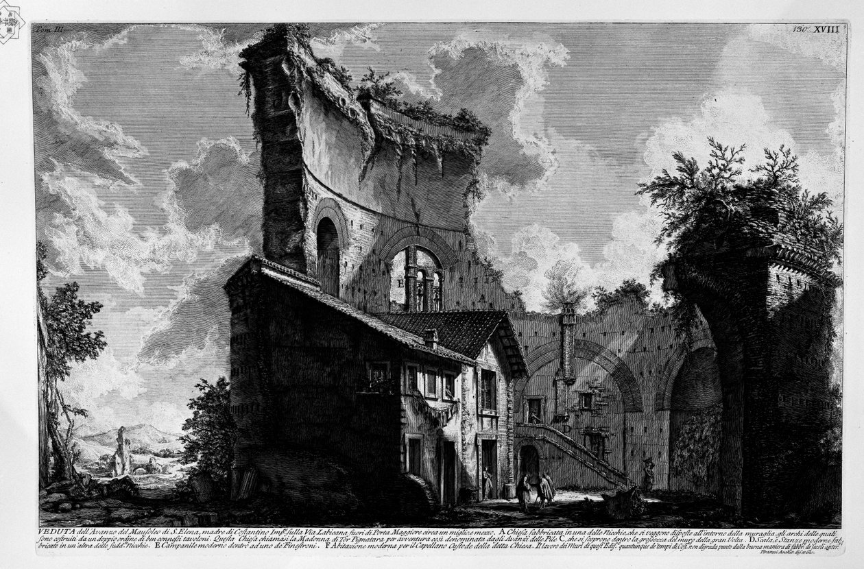 Mausoleum der Helena von Giovanni-Battista Piranesi