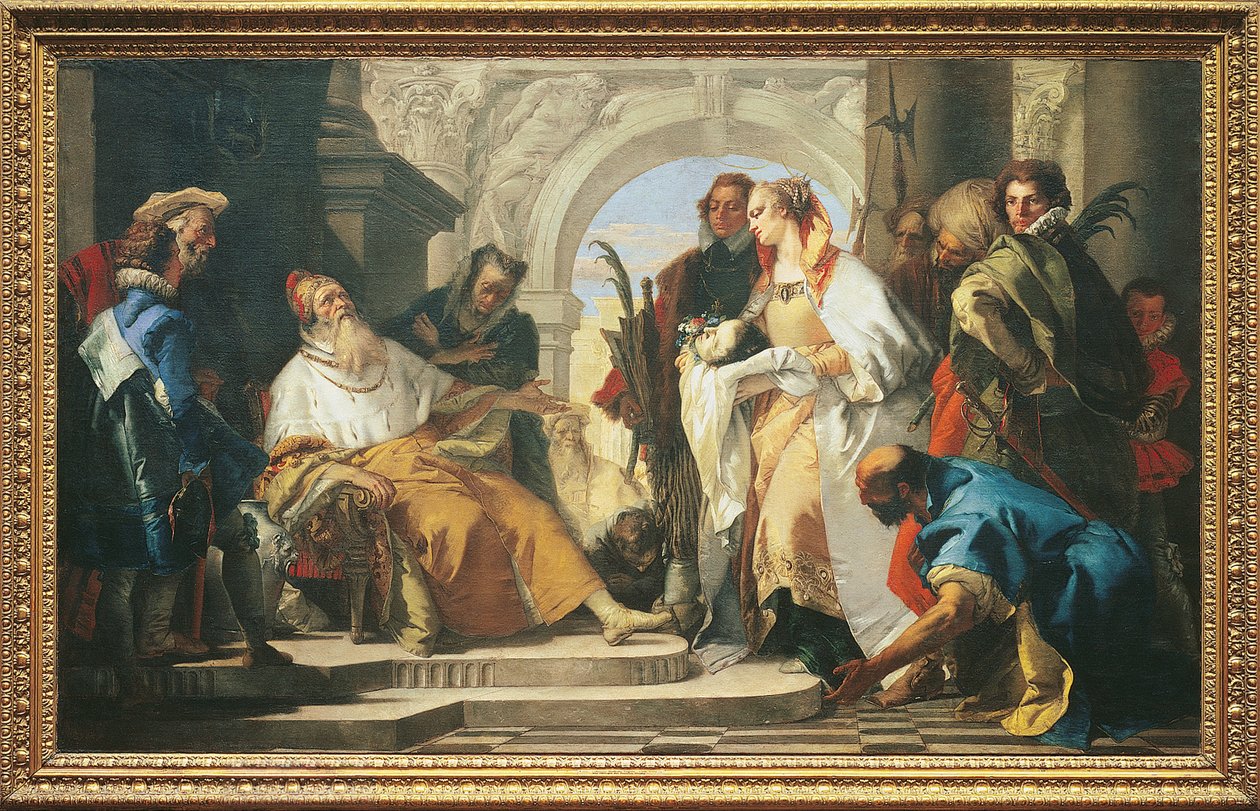 Die Schutzheiligen der Familie Crotta von Giovanni Battista Tiepolo