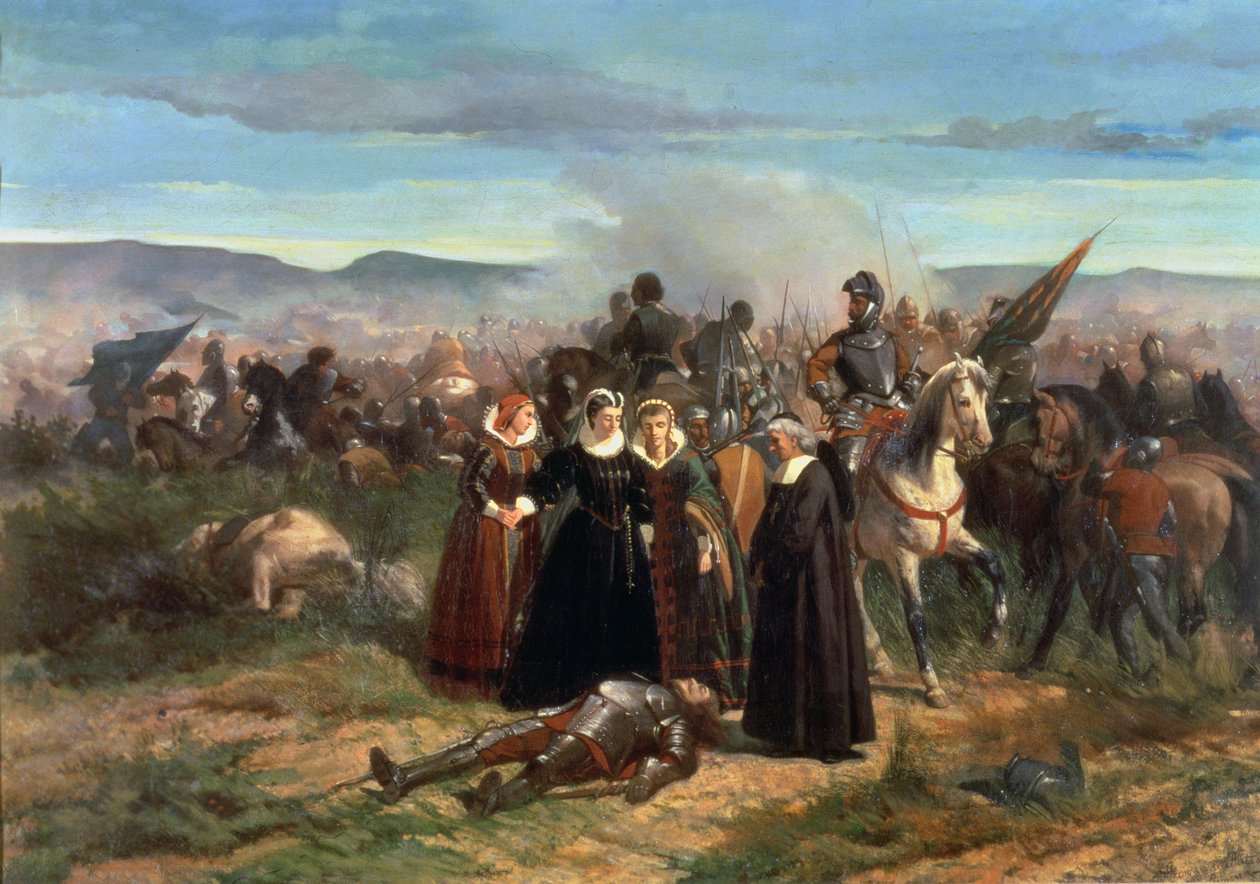 Maria Stuart in der Schlacht von Langside, Mai 1568 von Giovanni Fattori