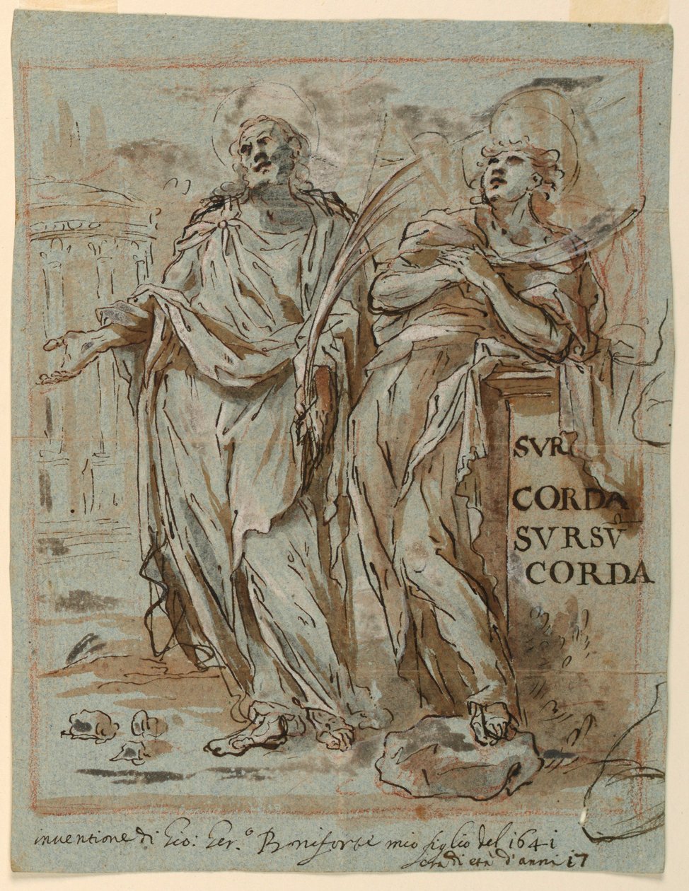 Zwei Märtyrer, 1641 von Giovanni Gerolama Boniforte