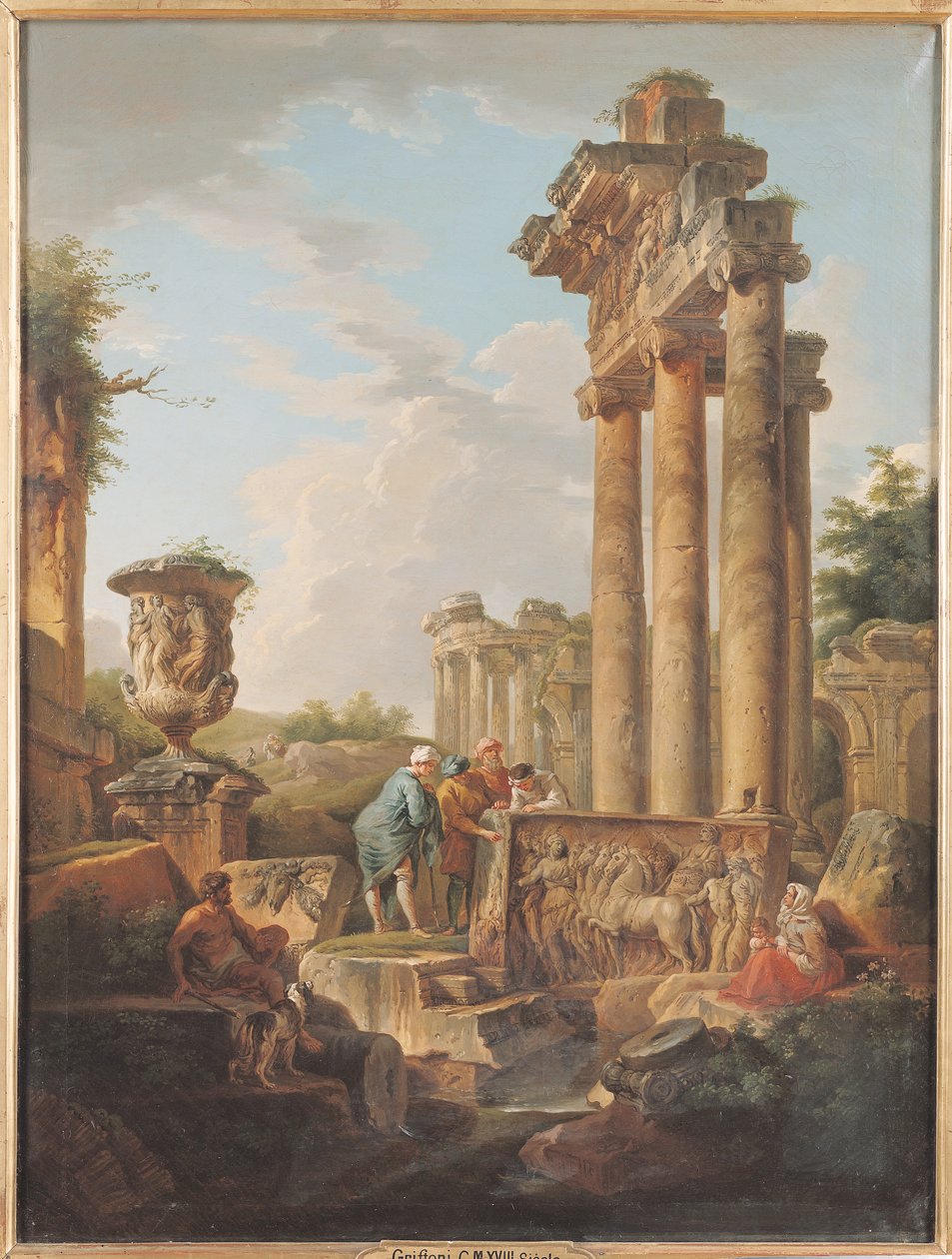 Ruinen eines Tempels von Giovanni Maria Griffoni