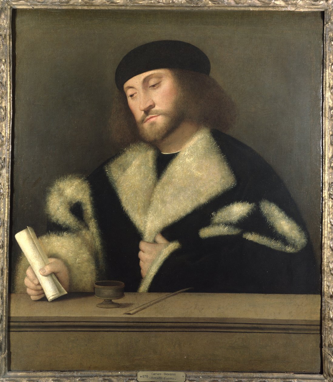 Porträt eines Mannes von Giovanni de Busi Cariani