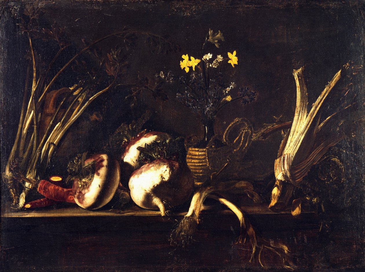 Stillleben mit Gemüse von Giovanni Battista Ruoppolo or Ruopolo