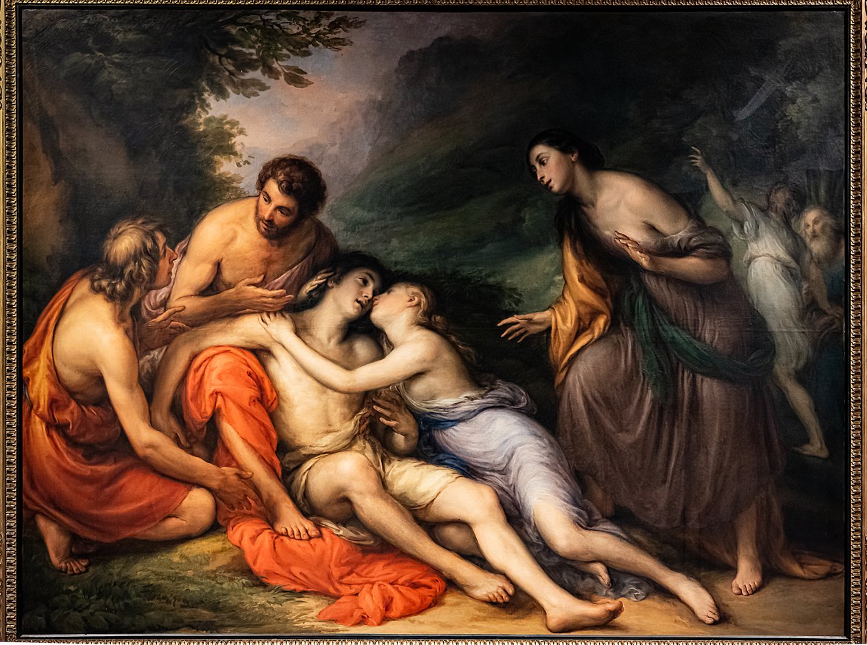Aminta erwacht in Silvias Armen, ca. 1832-33 von Giovanni Carnovali