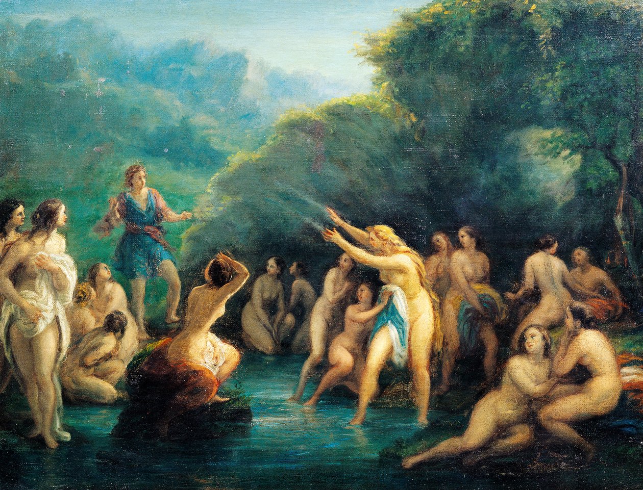 Diana und Actaeon von Giovanni Carnovali