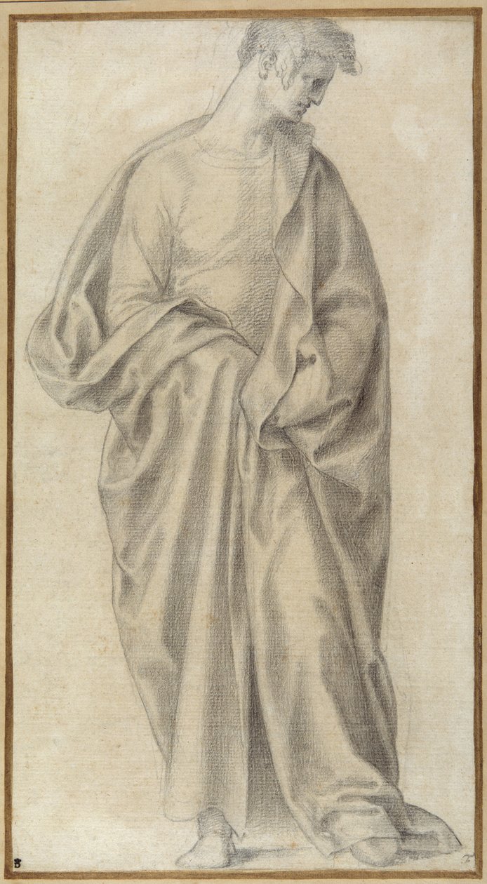 Schwer drapierter Jugendlicher von Giovanni (attr. to) Bandini
