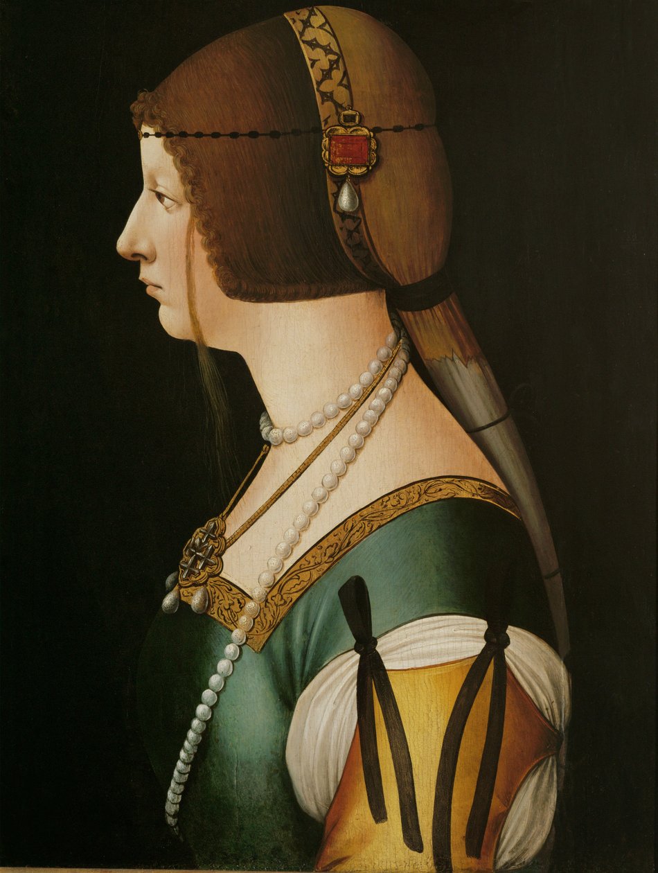Bianca Maria Sforza, Kaiserin, zweite Frau von Kaiser Maximilian I. von Giovanni Ambrogio de Predis