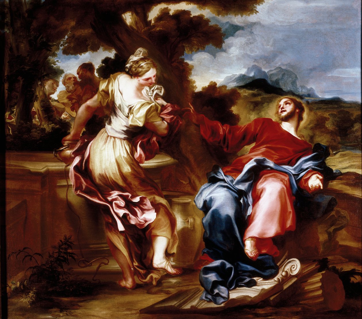 Christus und die Samariterin von Giovanni Andrea di Ferrari