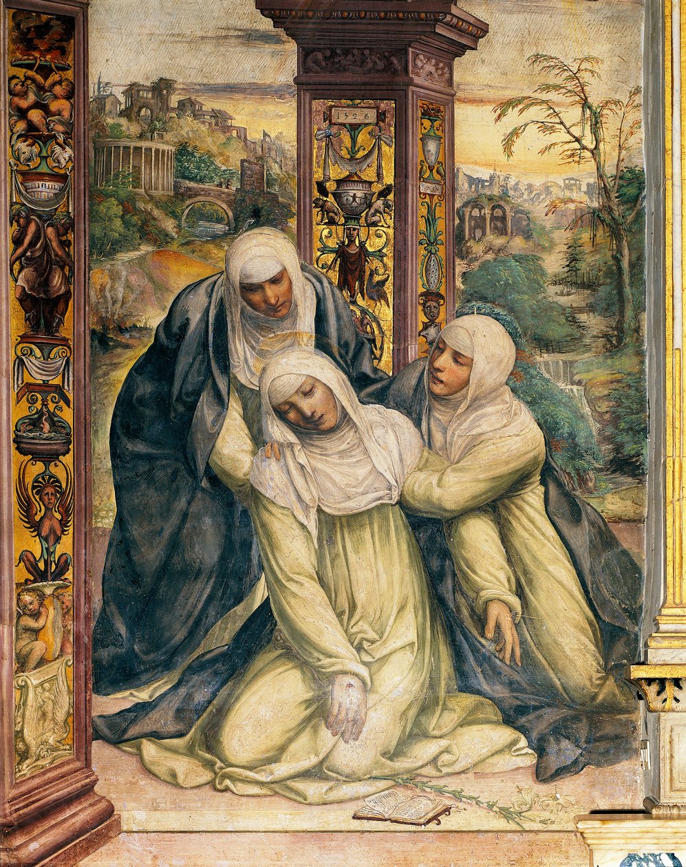 Ekstase der Heiligen Katharina von Siena (Detail) von Giovanni Antonio Bazzi Sodoma