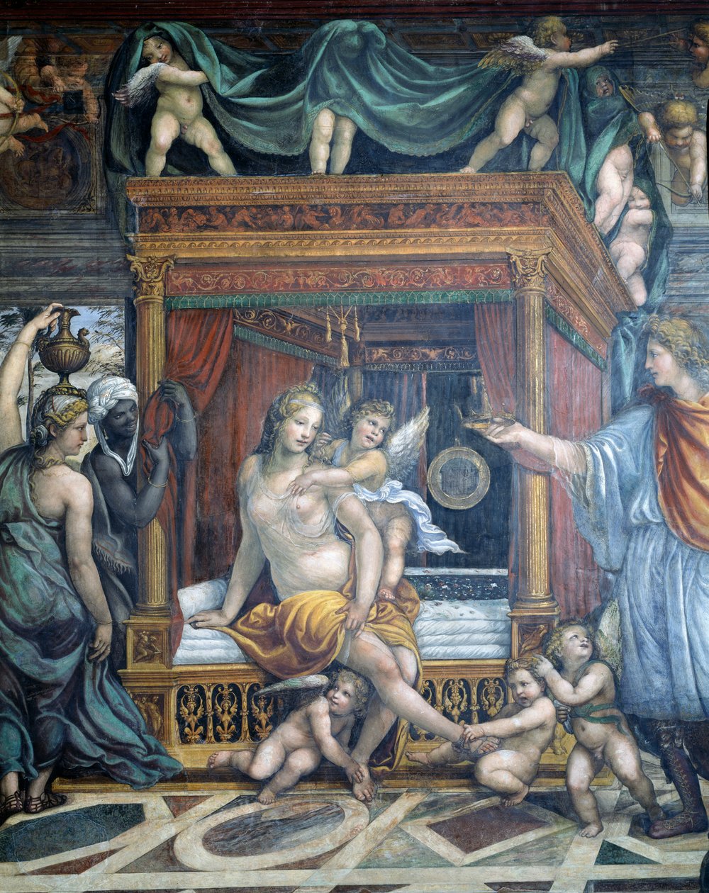 Die Hochzeit von Alexander dem Großen und Roxanne (Detail) von Giovanni Antonio Bazzi Sodoma