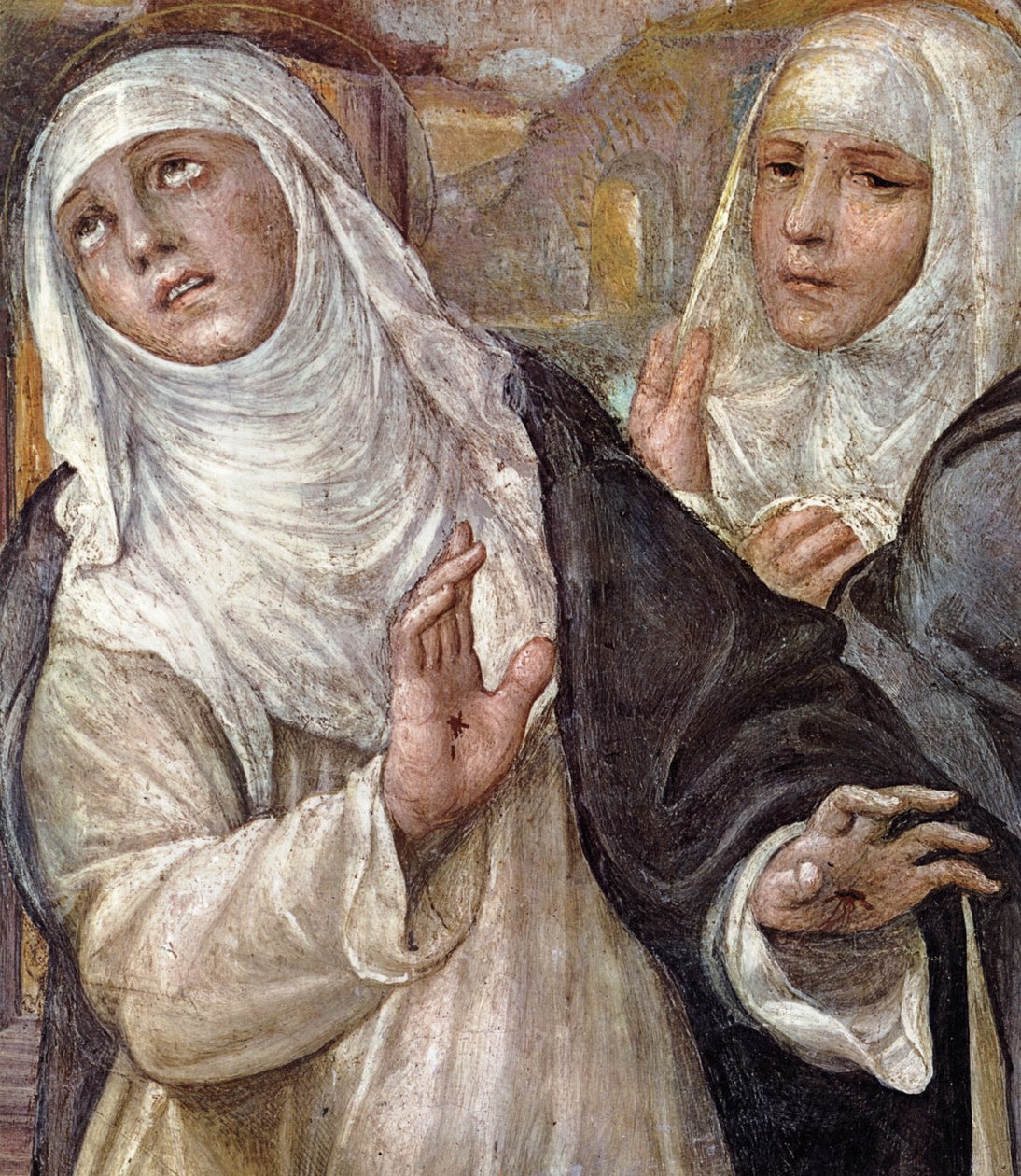 Die Ekstase der Heiligen Katharina (Detail), 1526 von Giovanni Antonio Bazzi Sodoma
