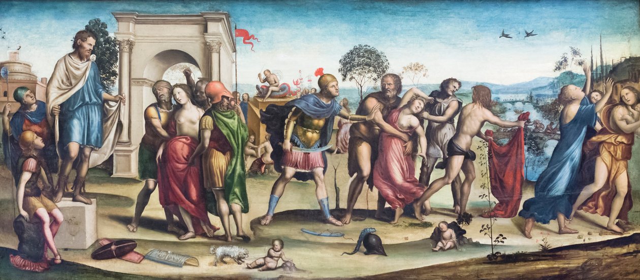 Der Raub der Sabinerinnen von Giovanni Antonio Bazzi Sodoma