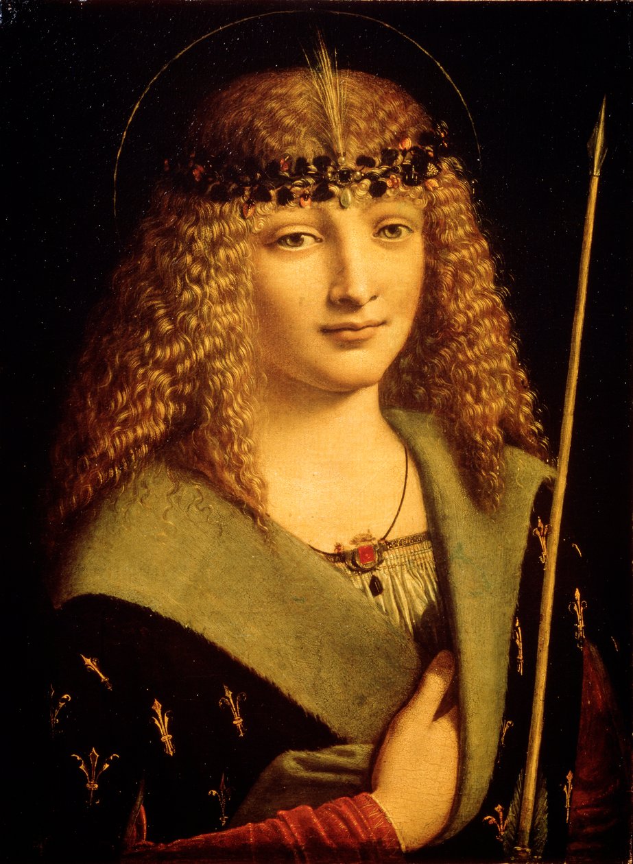 Porträt eines Jugendlichen als Heiliger Sebastian, ca. 1500 von Giovanni Antonio Boltraffio