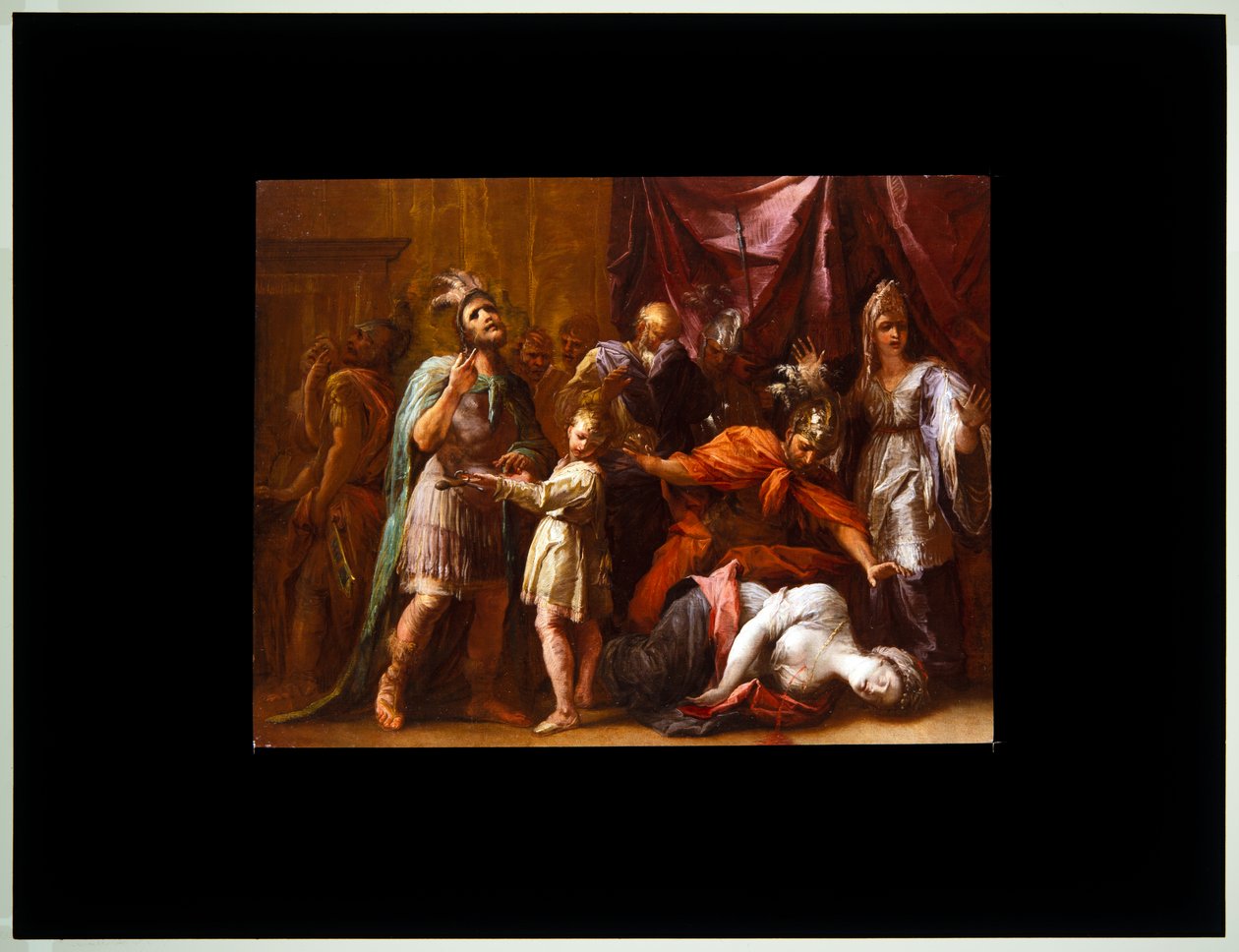 Der Tod der Lucretia von Giovanni Antonio Burrini or Burino