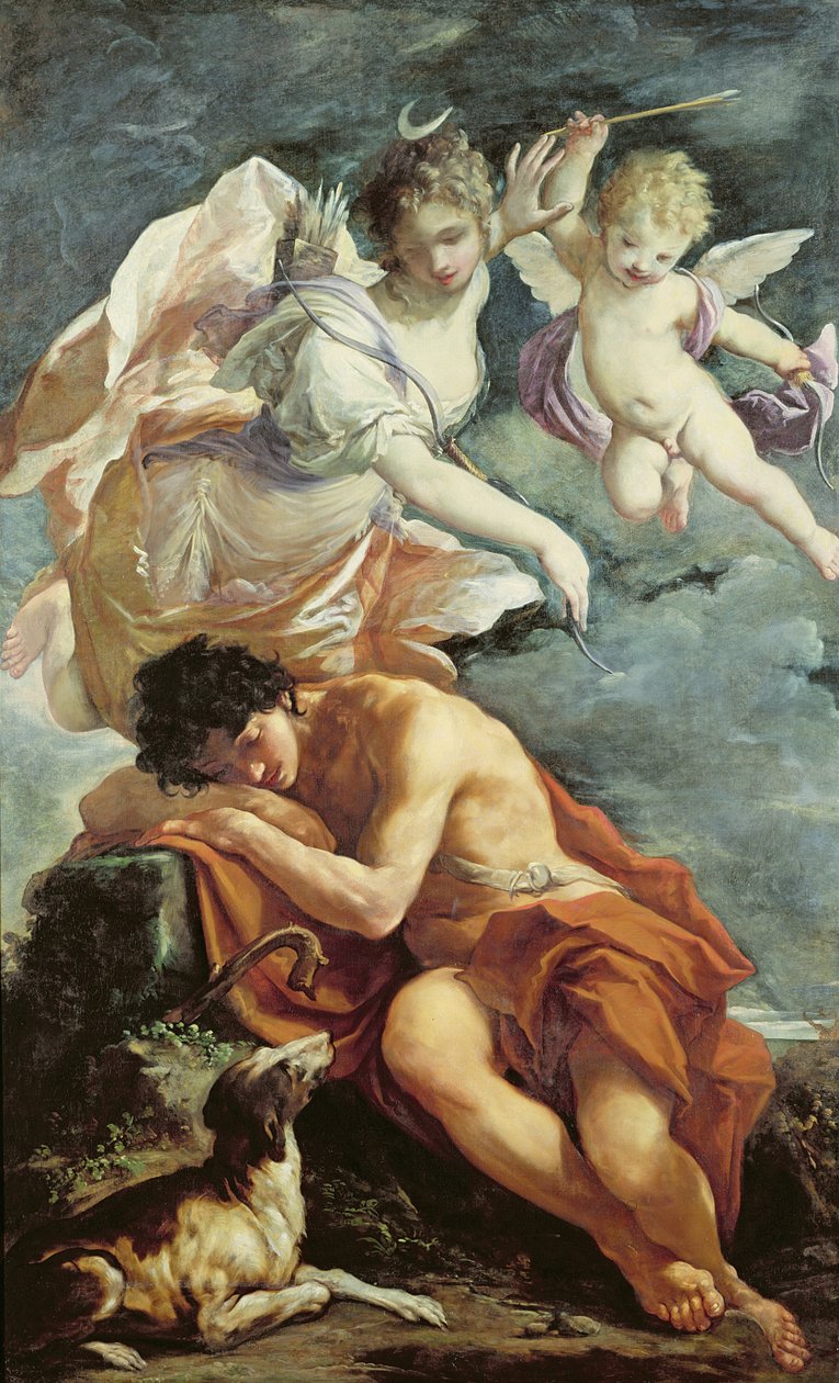 Diana und Endymion von Giovanni Antonio Burrini or Burino