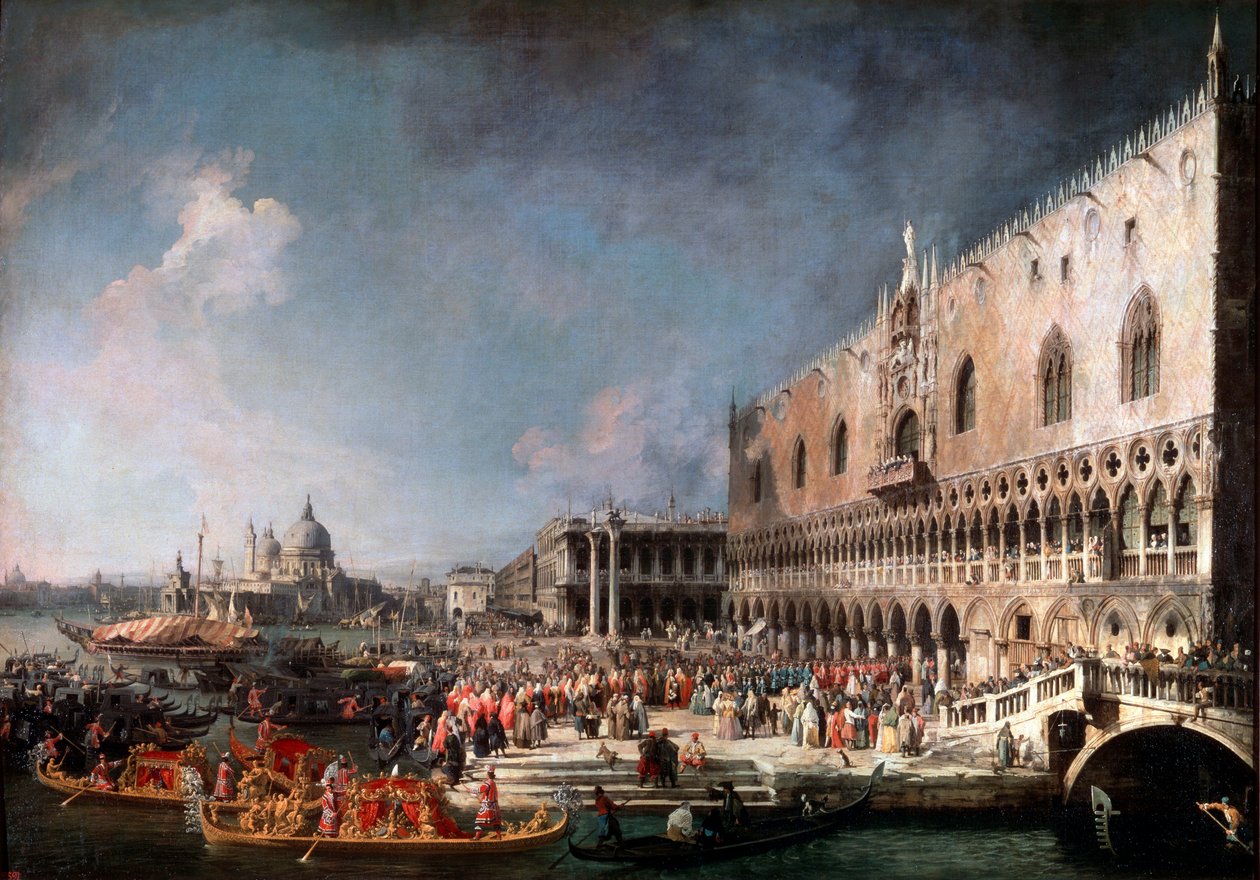 Ankunft des französischen Botschafters in Venedig, 1725-1726 von Giovanni Antonio Canal
