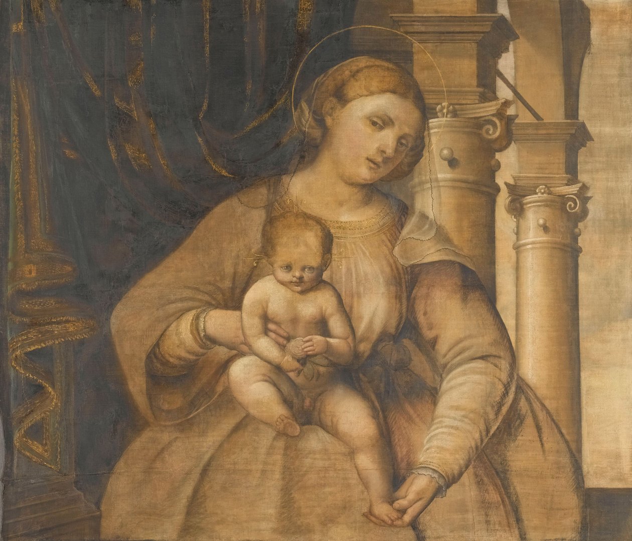 Jungfrau und Kind von Giovanni Antonio Pordenone