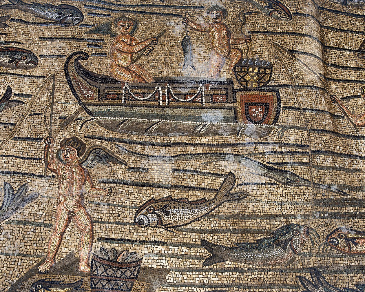 Boden der frühchristlichen Basilika von Aquileia, Udine von Phillipe de Marlier