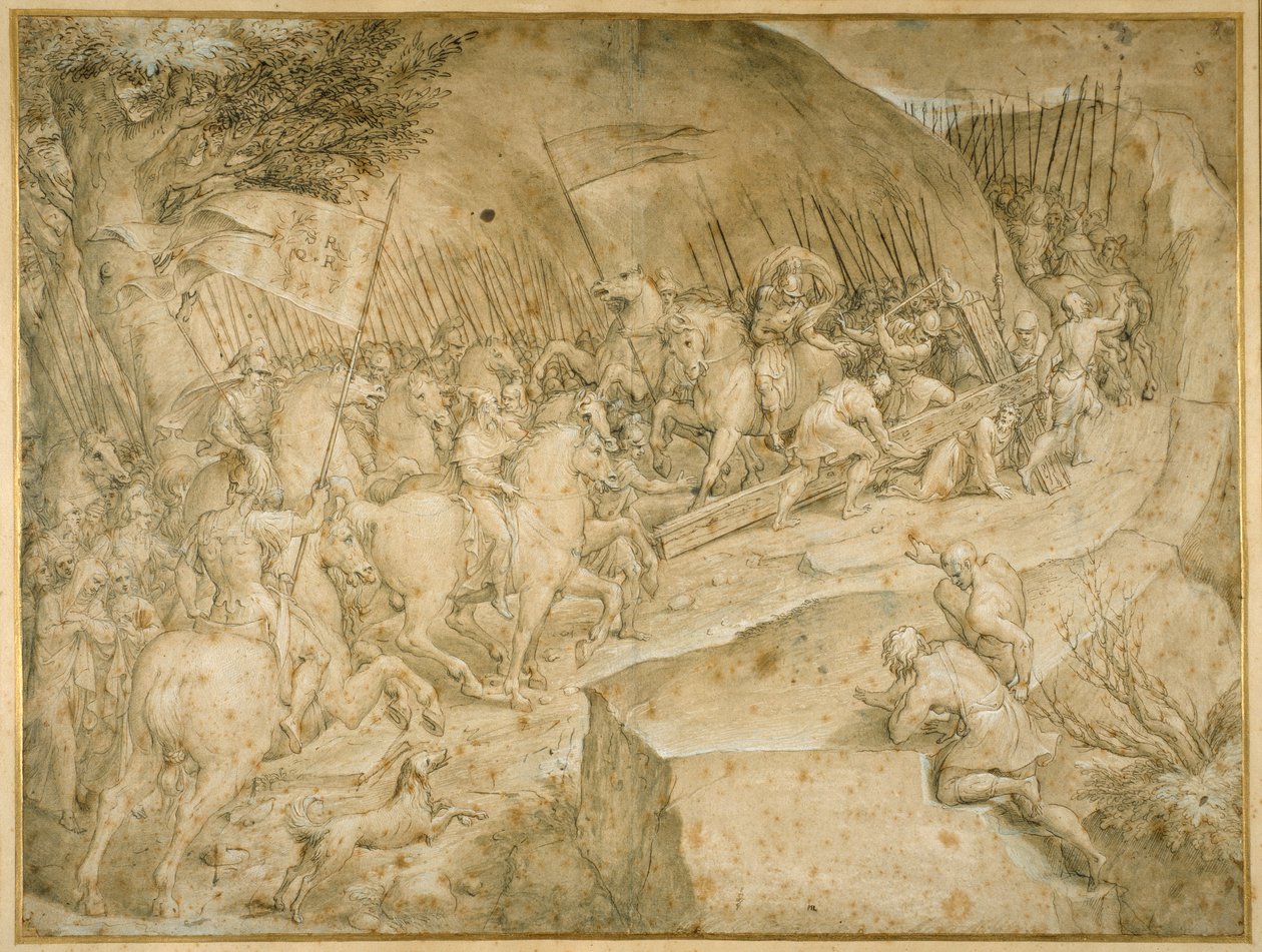 Der Weg nach Golgatha von Giovanni Battista  Castello