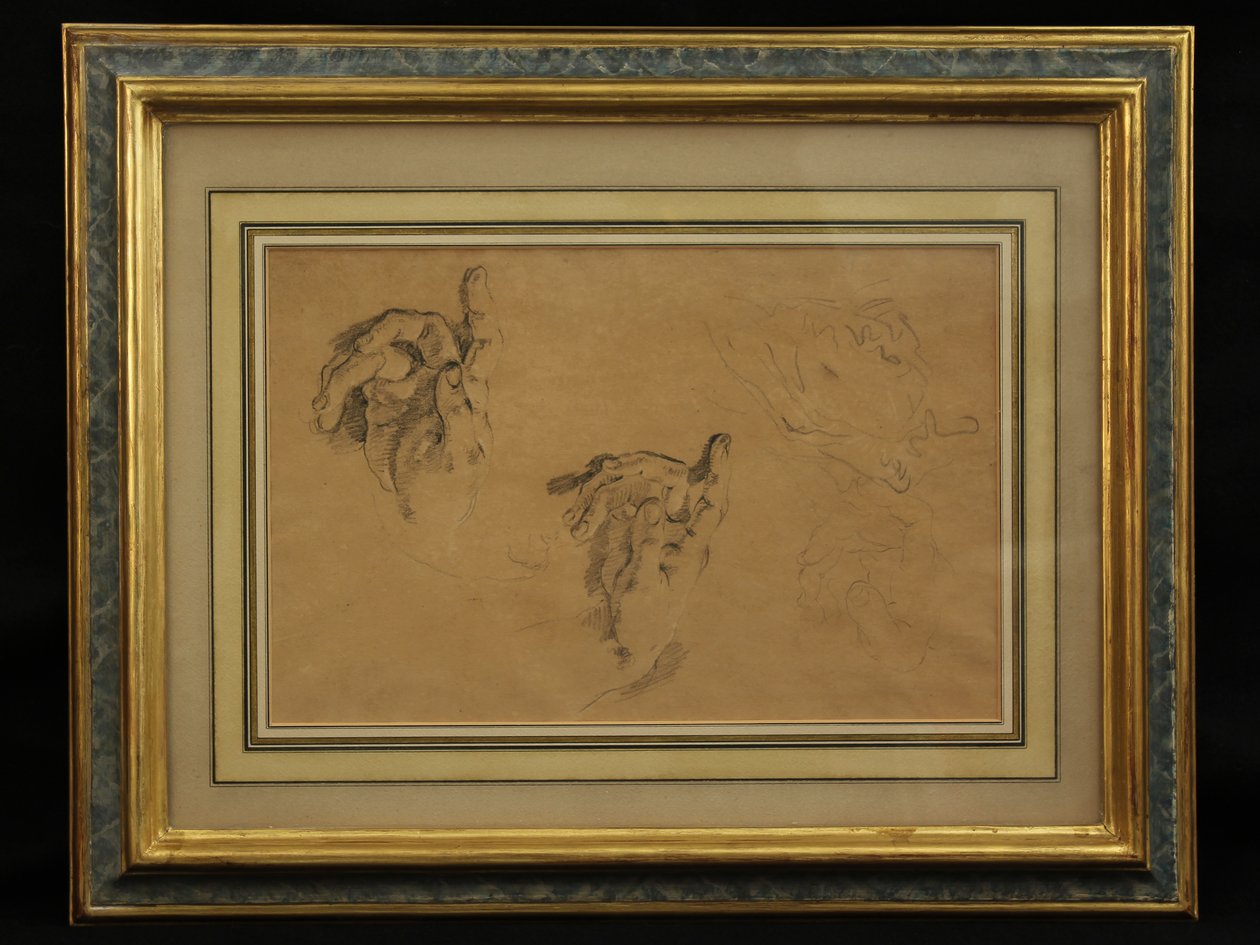 Studie von Händen von Giovanni Battista Tiepolo