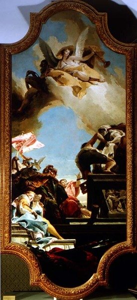 Errichtung einer Statue zu Ehren des Kaisers von Giovanni Battista Tiepolo