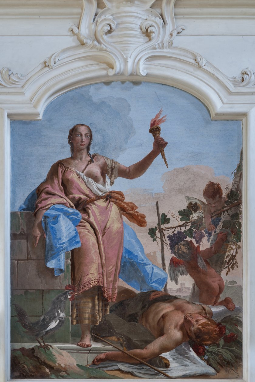 Wachsamkeit triumphiert über den Schlummer von Giovanni Battista Tiepolo