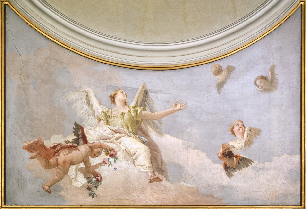 Himmelfahrt, von Giovanni Battista Tiepolo (1696-1770), Fresko (Detail), Oratorium der Reinheit, Udine von Giovanni Battista Tiepolo