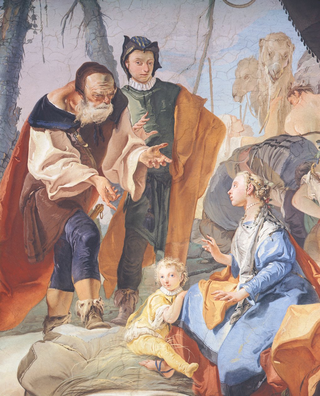 Fresken in der Galerie des Erzbischöflichen Palastes in Udine (Detail) von Giovanni Battista Tiepolo