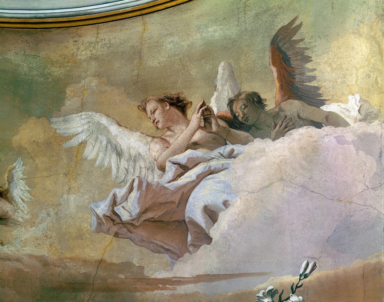 Herrlichkeit der Engel (Detail) von Giovanni Battista Tiepolo