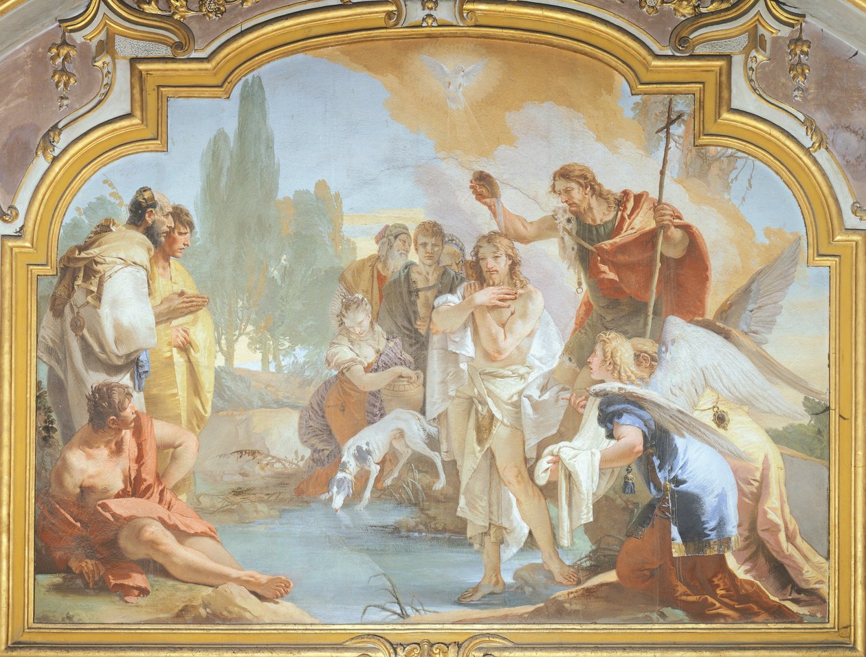 Die Taufe Christi (Fresko) von Giovanni Battista Tiepolo