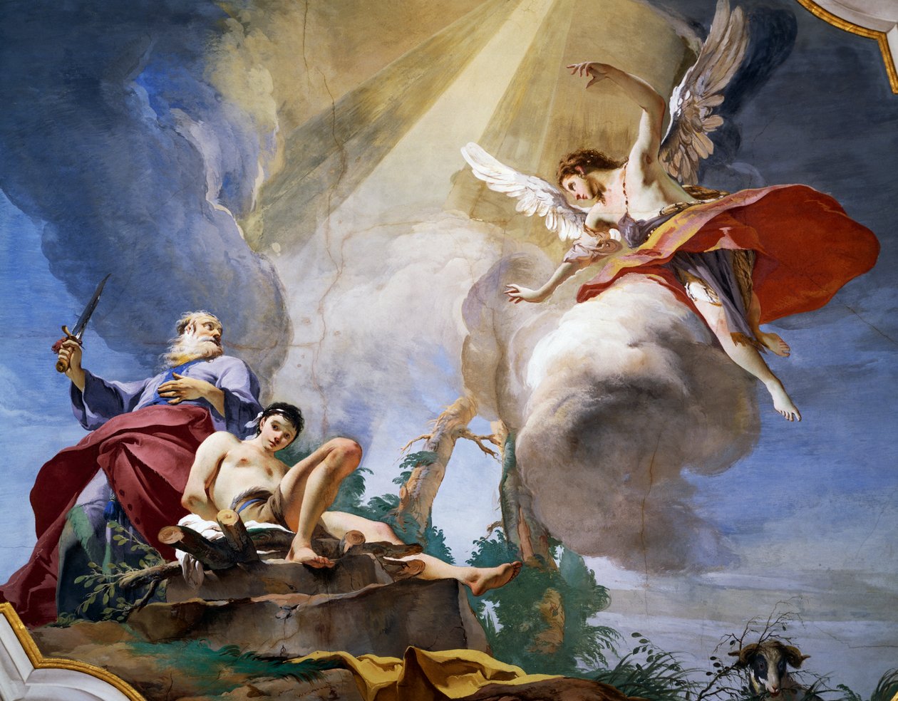 Das Opfer Abrahams (Detail) von Giovanni Battista Tiepolo
