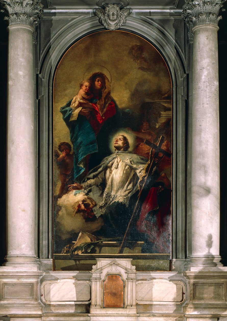 Die Jungfrau erscheint dem heiligen Johannes von Nepomuk von Giovanni Battista Tiepolo