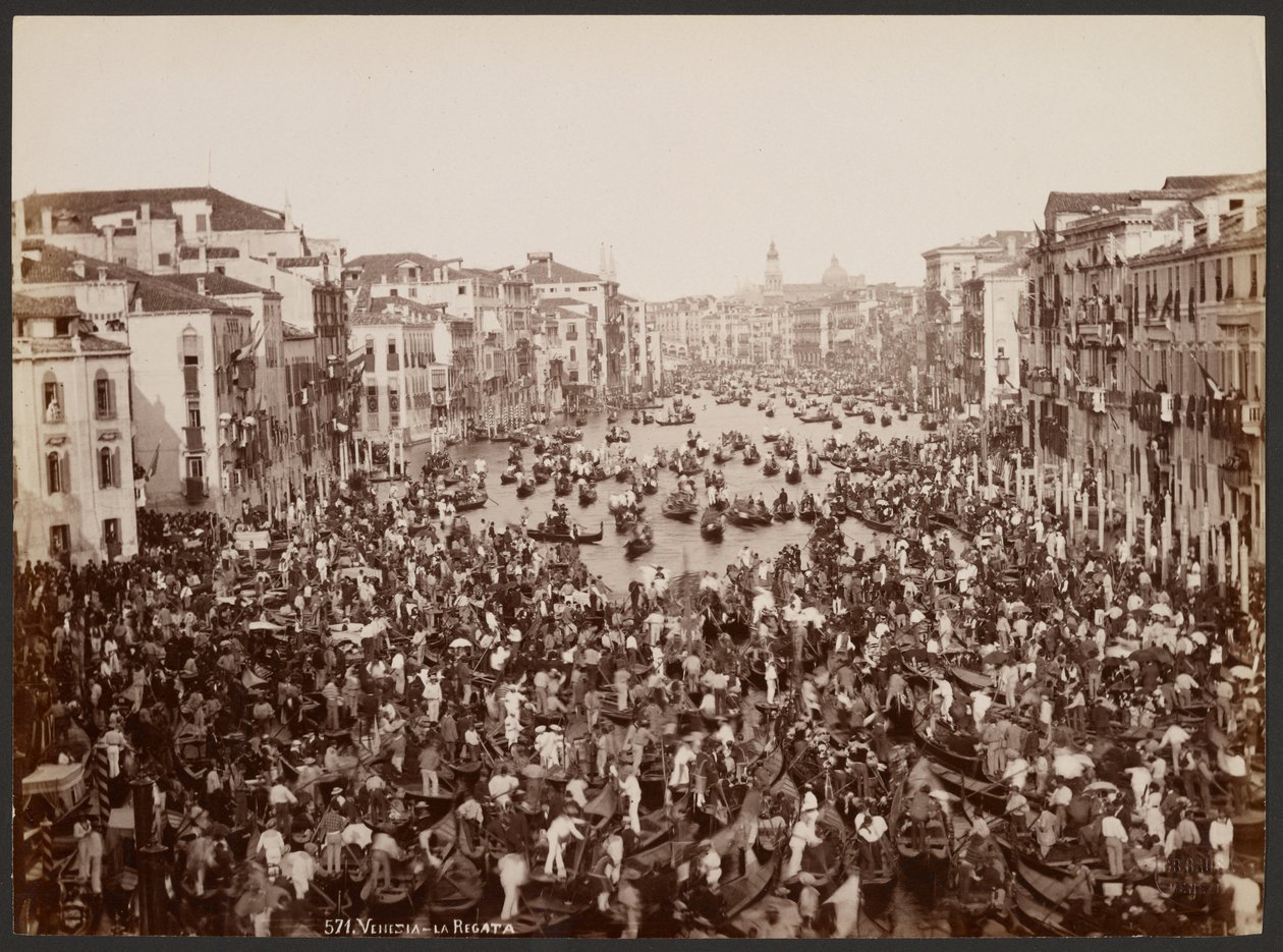 Venedig - Die Regatta von Giovanni Battista Brusa