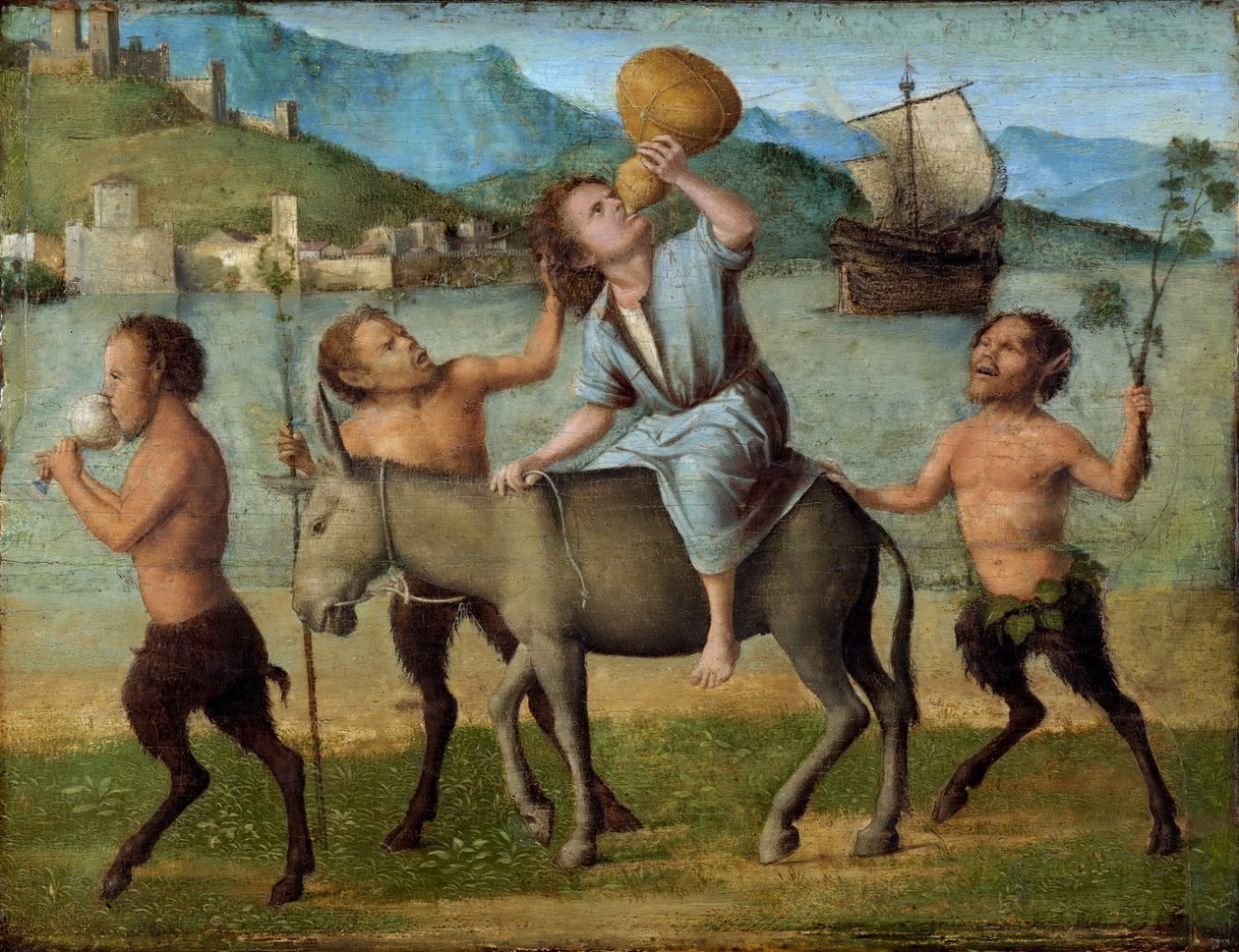 Silenus und die Satyrn von Giovanni Battista Cima da Conegliano