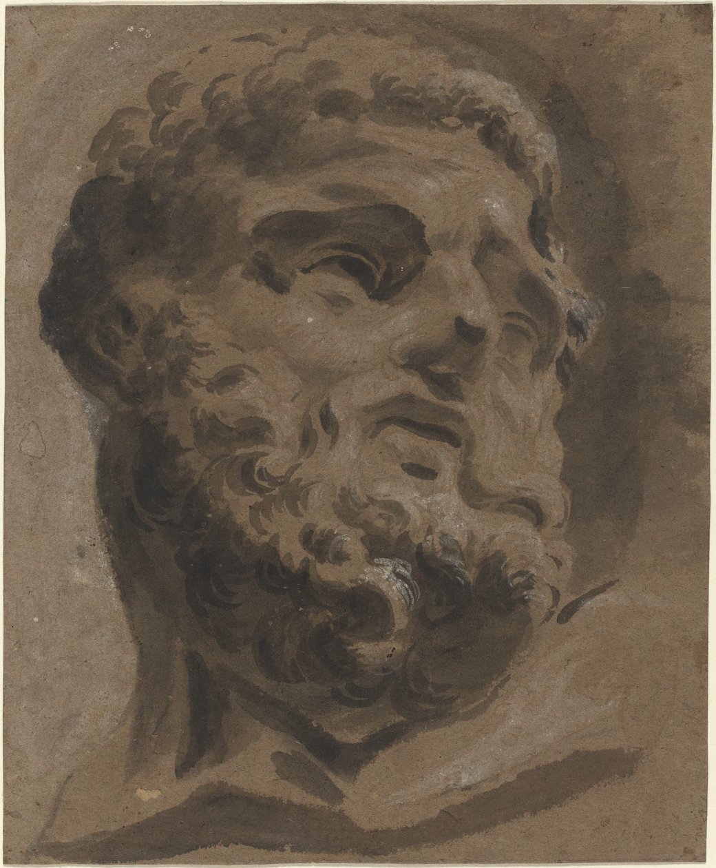 Bärtiger Kopf nach dem Antiken von Giovanni Battista Cipriani