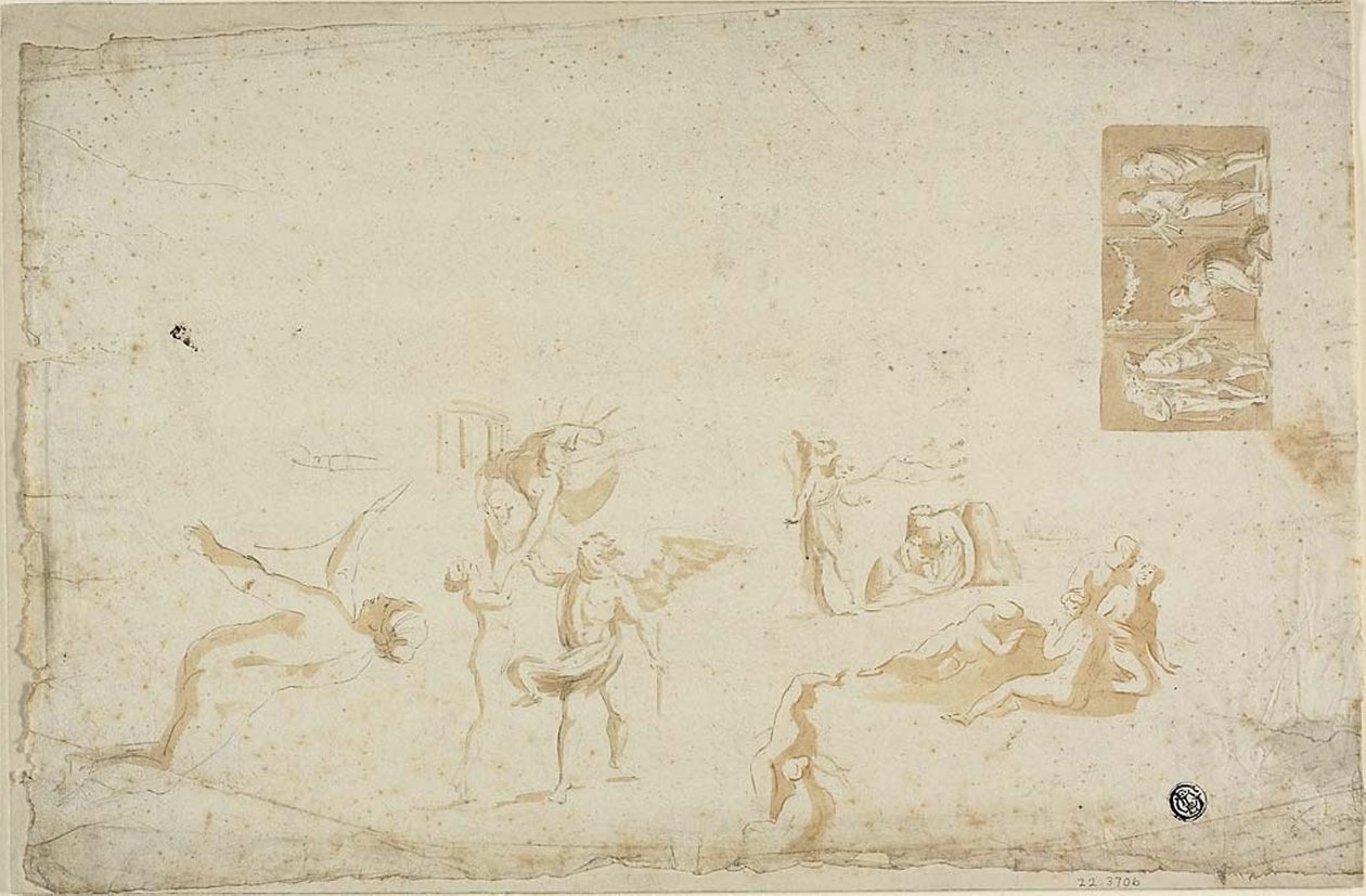 Skizzen mythologischer Themen von Giovanni Battista Cipriani