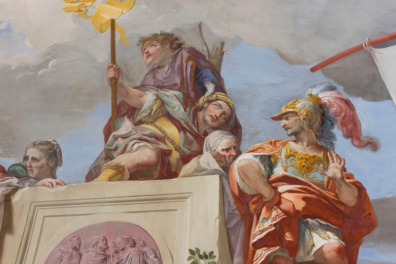 Das Opfer der Iphigenie (Sacrificio di Ifigenia) (Detail) von Giovanni Battista Crosato