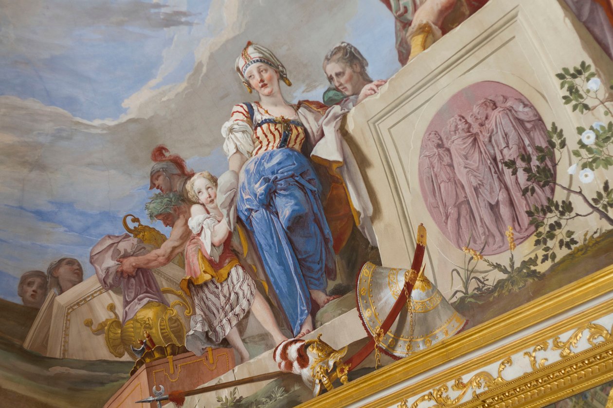Das Opfer der Iphigenie (Sacrificio di Ifigenia) (Detail) von Giovanni Battista Crosato