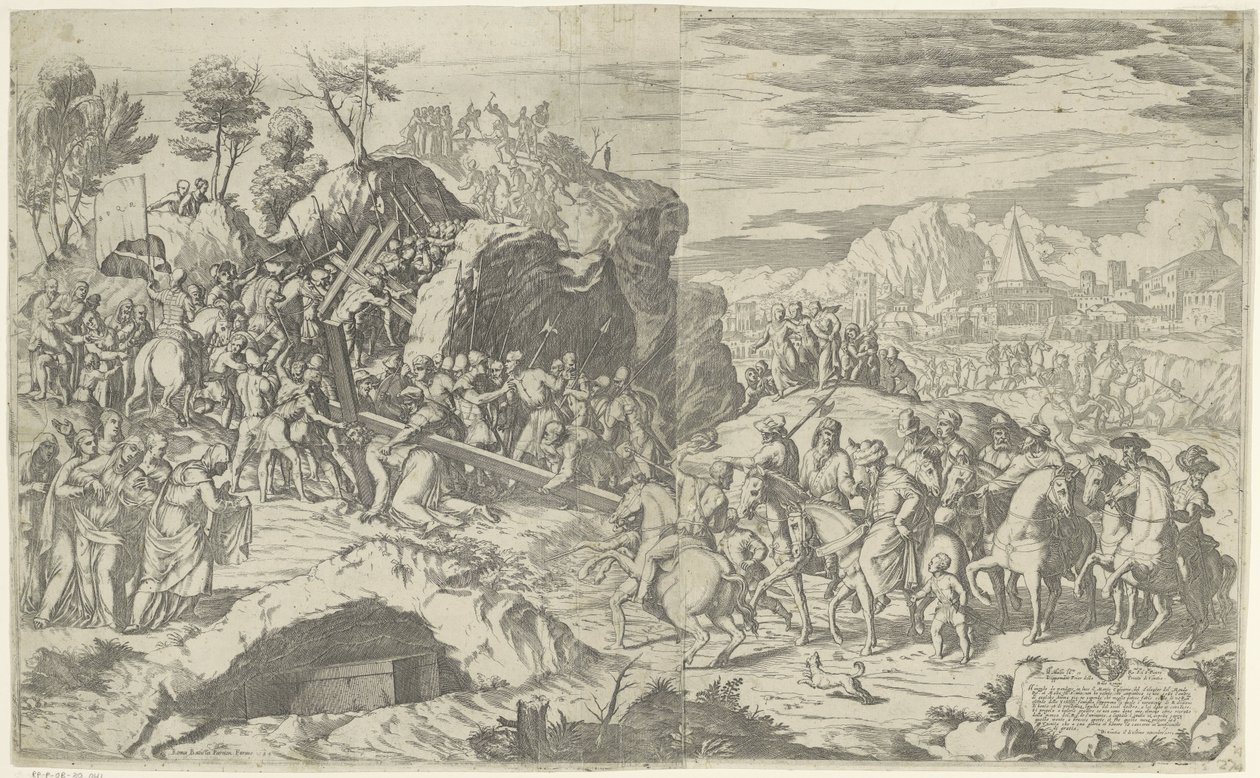 Christus bricht unter dem Gewicht des Kreuzes zusammen von Giovanni Battista Fontana