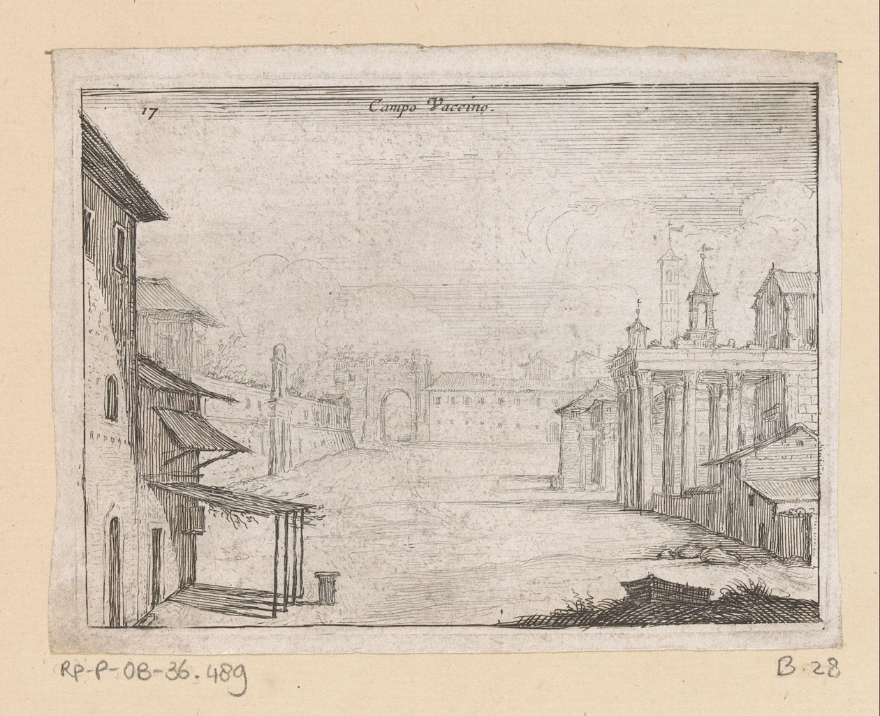 Ansicht des Forum Romanum in Rom (Gesichter auf Rom, Alcune vedute et prospettive di luoghi dishabitati di Roma) von Giovanni Battista Mercati