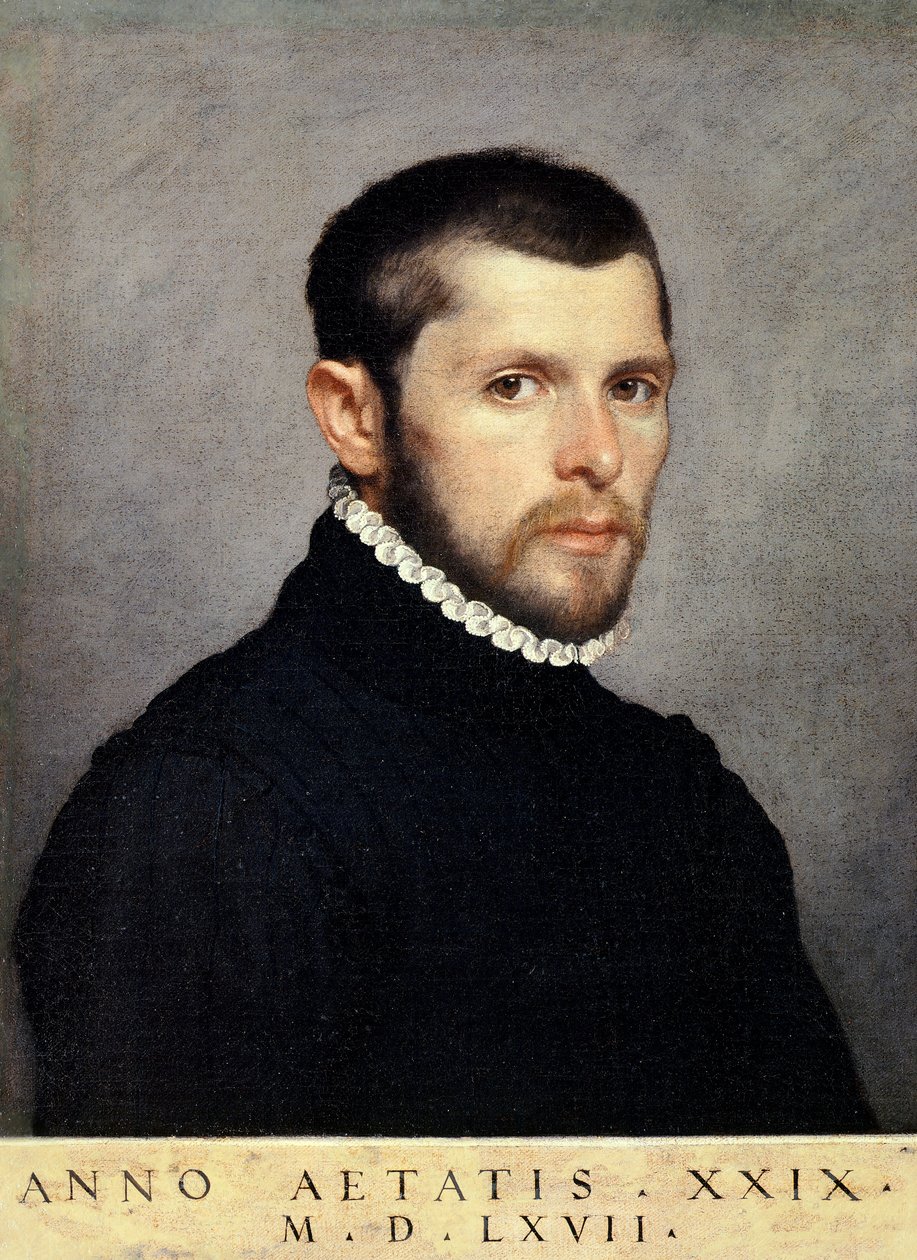 Porträt eines jungen Mannes von Giovanni Battista Moroni
