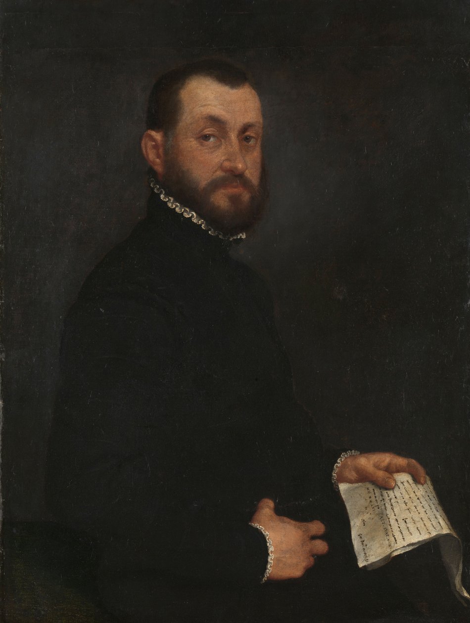 Porträt eines Mannes von Giovanni Battista Moroni