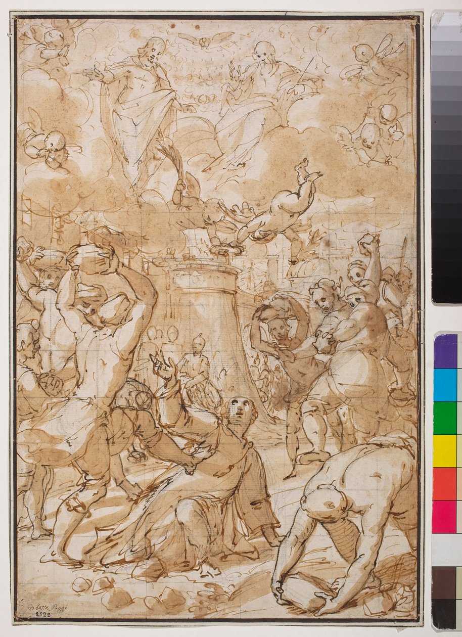 Die Steinigung des heiligen Stephanus, frühes 17. Jahrhundert von Giovanni Battista Paggi