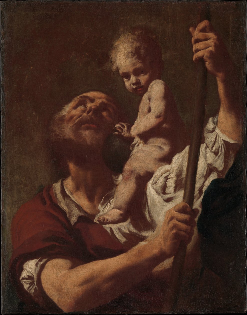 Der heilige Christophorus trägt das Christuskind von Giovanni Battista Piazzetta