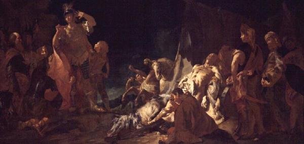 Der Tod des Darius von Giovanni Battista Piazzetta