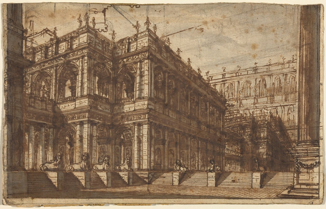 Ein antikes Forum mit Portiken von Giovanni Battista Piranesi