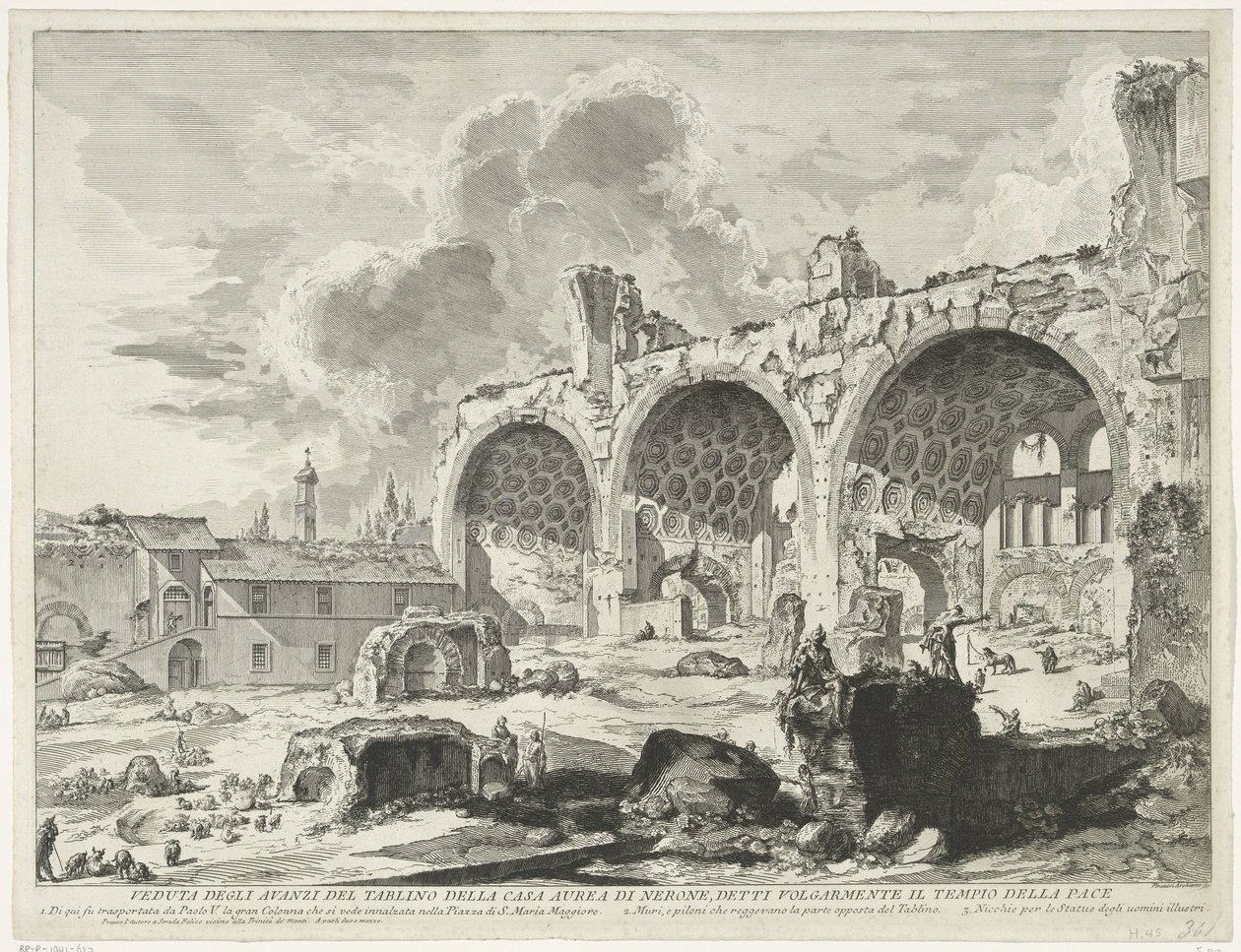 Basilika von Maxentius in Rom von Giovanni Battista Piranesi