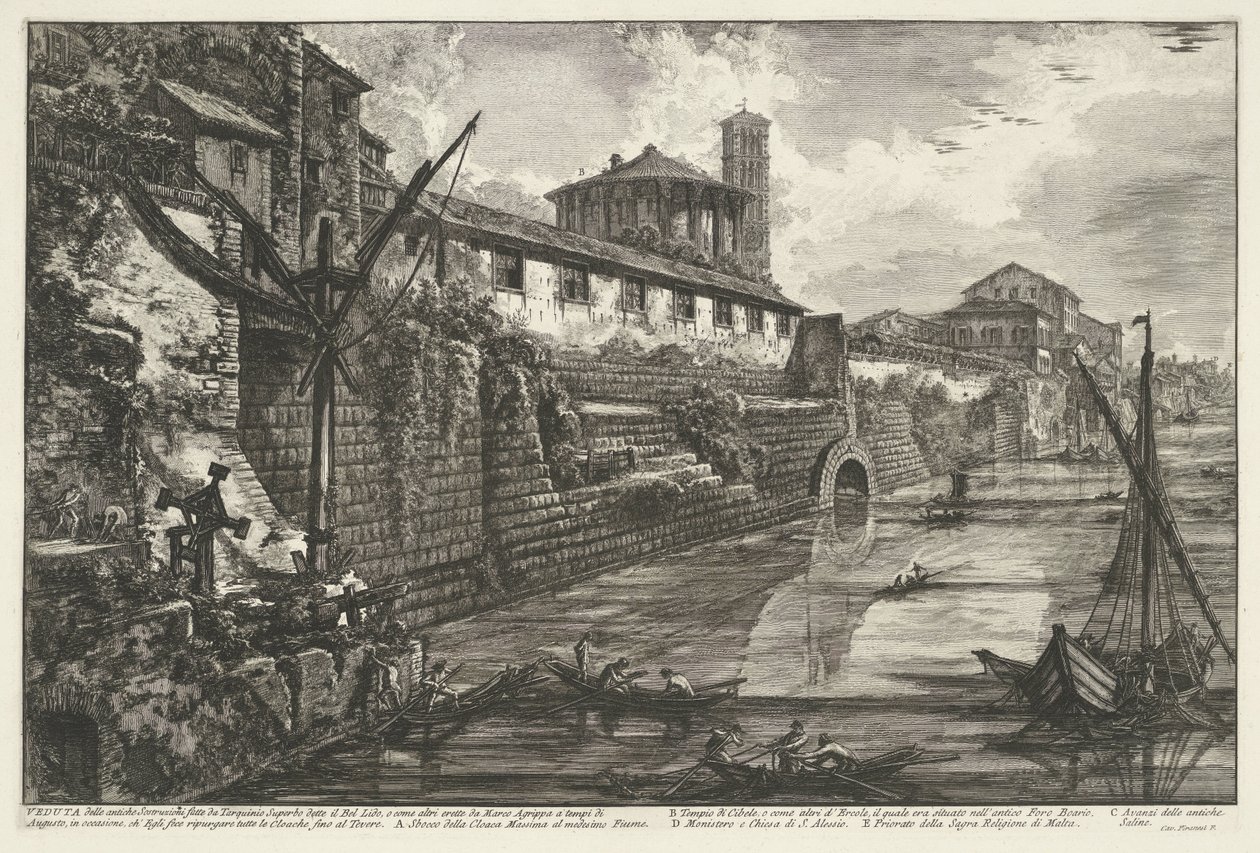 Cloaca Maxima in Rom von Giovanni Battista Piranesi